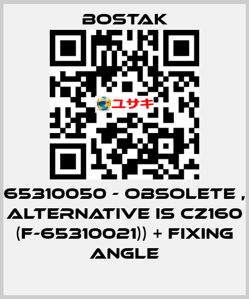 65310050 - obsolete , alternative is CZ160 (F-65310021)) + fixing angle Bostak