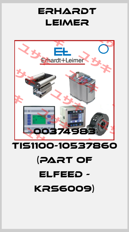 00374983 TIS1100-10537860 (part of ELFEED - KRS6009) Erhardt Leimer