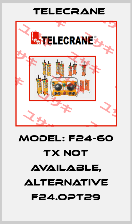 Model: F24-60 TX not available, alternative F24.OPT29 Telecrane