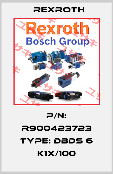 P/N: R900423723 Type: DBDS 6 K1X/100 Rexroth