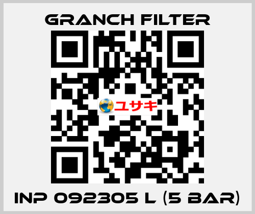 INP 092305 L (5 bar) GRANCH FILTER