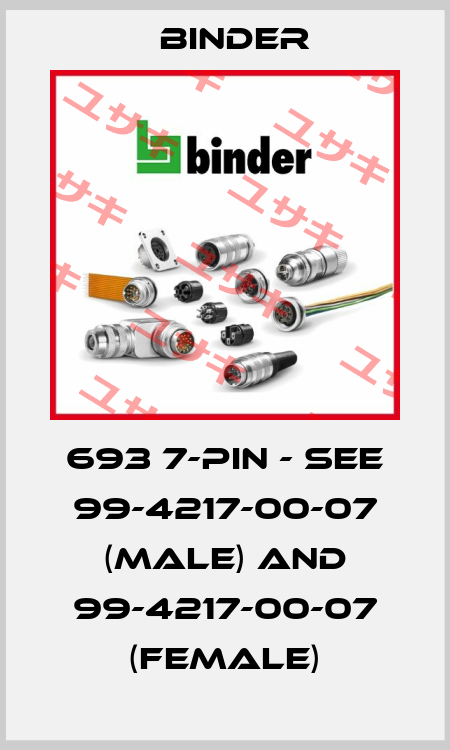 693 7-PIN - see 99-4217-00-07 (Male) and 99-4217-00-07 (Female) Binder