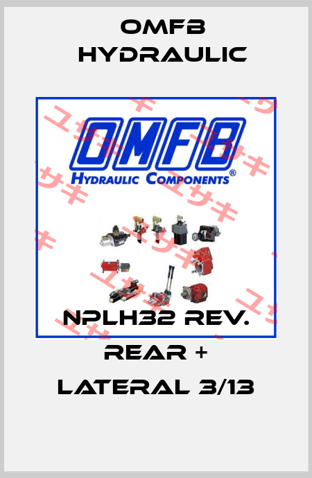 NPLH32 REV. REAR + LATERAL 3/13 OMFB Hydraulic