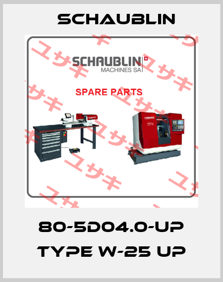 80-5D04.0-UP Type W-25 UP Schaublin