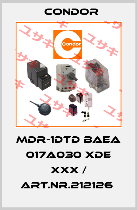 MDR-1DTD BAEA 017A030 XDE XXX / Art.Nr.212126  Condor