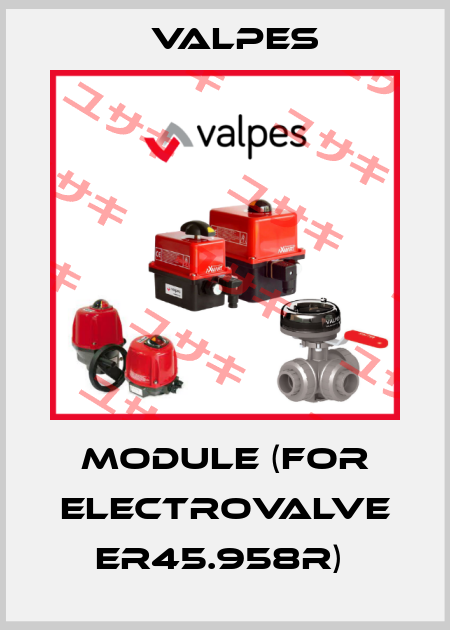 MODULE (FOR ELECTROVALVE ER45.958R)  Valpes