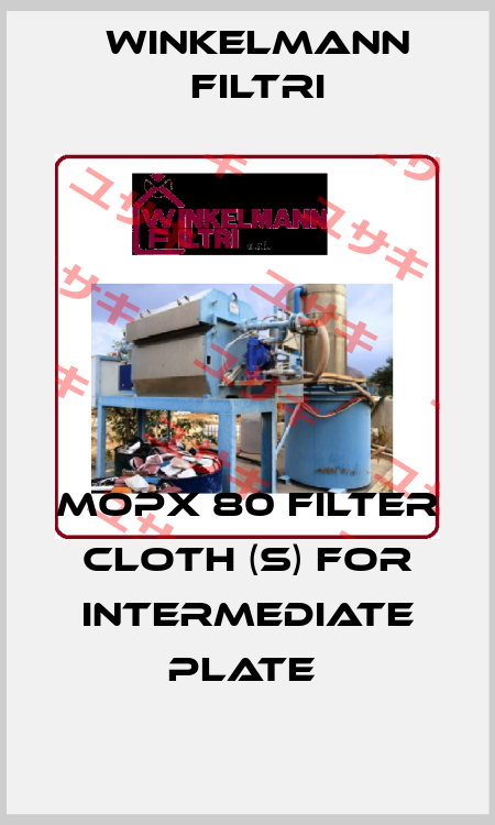 MOPX 80 FILTER CLOTH (S) FOR INTERMEDIATE PLATE  Winkelmann Filtri