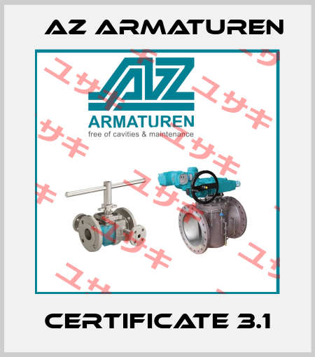 Certificate 3.1 Az Armaturen