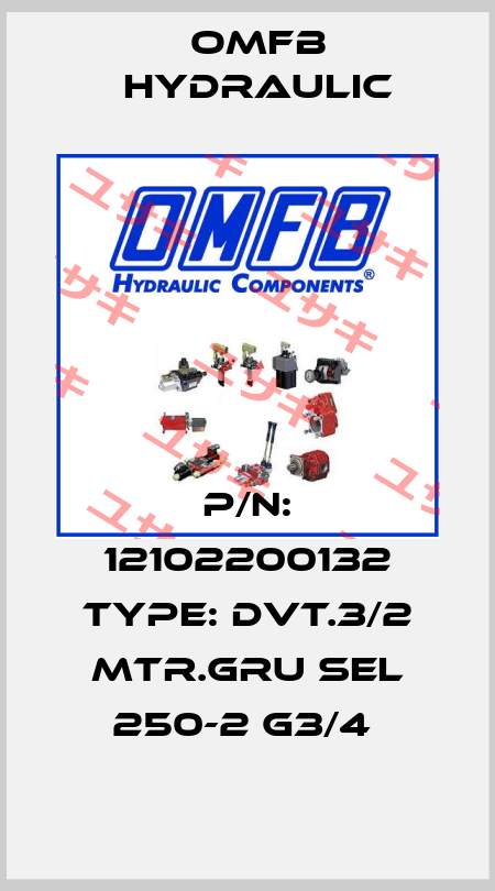 P/N: 12102200132 Type: DVT.3/2 MTR.GRU SEL 250-2 G3/4  OMFB Hydraulic