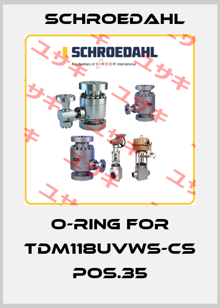 O-Ring for TDM118UVWS-CS pos.35 Schroedahl