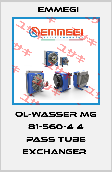 OL-WASSER MG 81-560-4 4 PASS TUBE EXCHANGER  Emmegi
