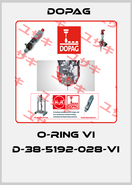 O-RING VI D-38-5192-028-VI  Dopag