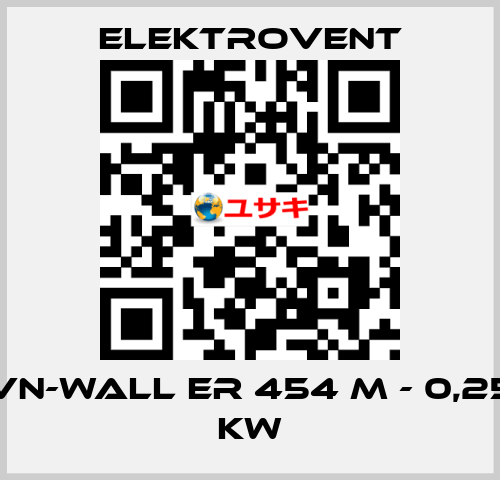 VN-Wall ER 454 M - 0,25 kW ELEKTROVENT
