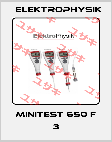 MiniTest 650 F 3 ElektroPhysik