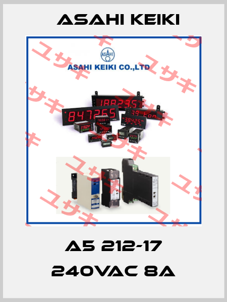 A5 212-17 240VAC 8A Asahi Keiki