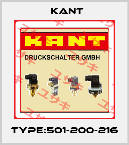 Type:501-200-216 KANT