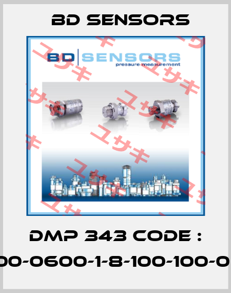 DMP 343 Code : 100-0600-1-8-100-100-00 Bd Sensors