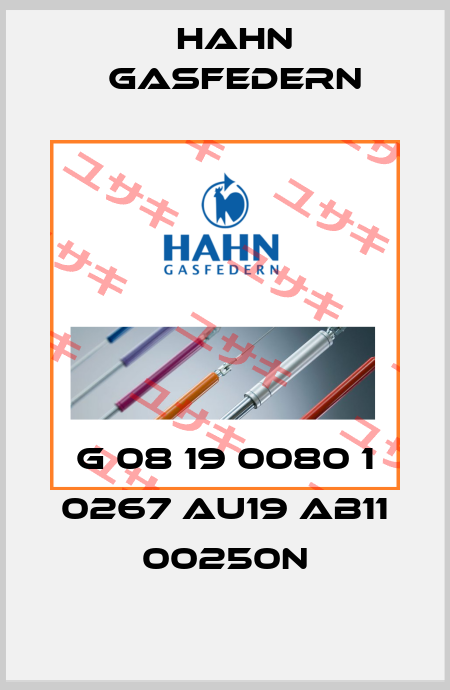 G 08 19 0080 1 0267 AU19 AB11 00250N Hahn Gasfedern