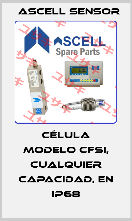 Célula modelo CFSI, cualquier capacidad, en IP68 Ascell Sensor