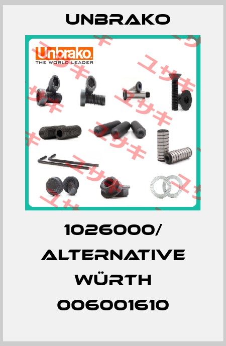 1026000/ alternative Würth 006001610 Unbrako