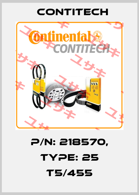 P/N: 218570, Type: 25 T5/455 Contitech