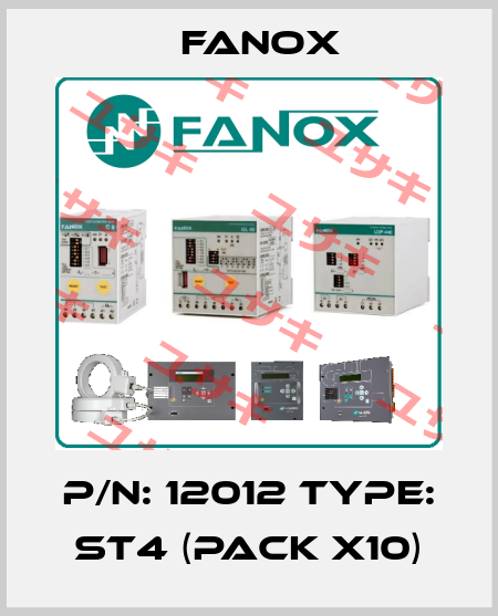 P/N: 12012 Type: ST4 (pack x10) Fanox