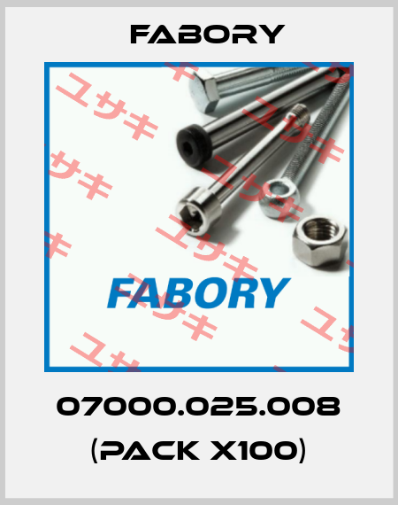 07000.025.008 (pack x100) Fabory