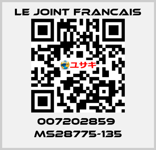 007202859  MS28775-135 LE JOINT FRANCAIS