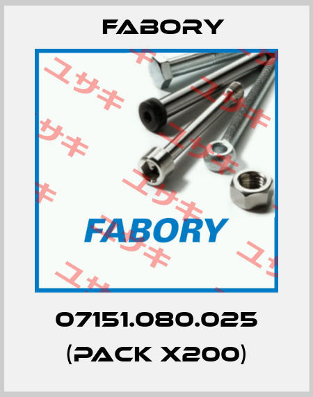07151.080.025 (pack x200) Fabory