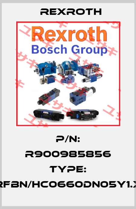 P/N: R900985856 Type: RFBN/HC0660DN05Y1.X Rexroth