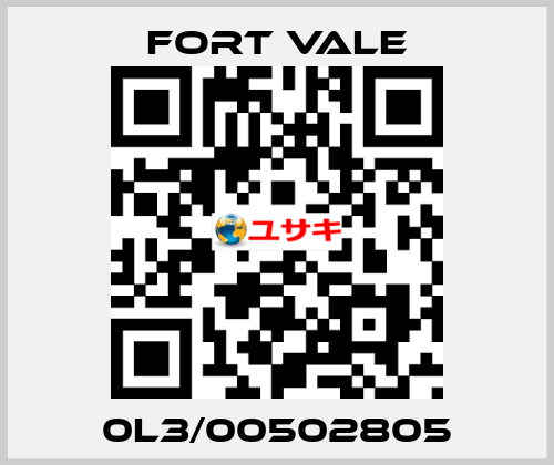 0L3/00502805 Fort Vale