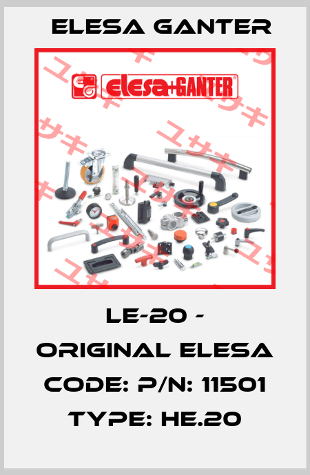 LE-20 - original Elesa code: P/N: 11501 Type: HE.20 Elesa Ganter