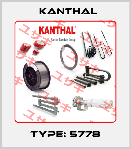 Type: 5778 Kanthal