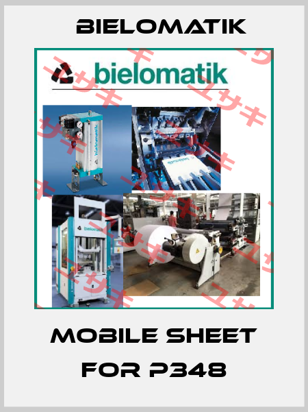 mobile sheet for P348 Bielomatik