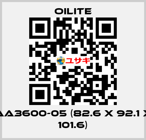 AA3600-05 (82.6 x 92.1 x 101.6) Oilite