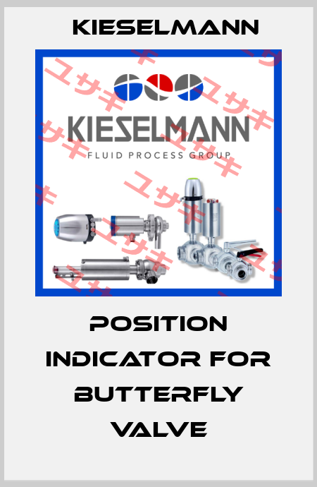 Position indicator for butterfly valve Kieselmann