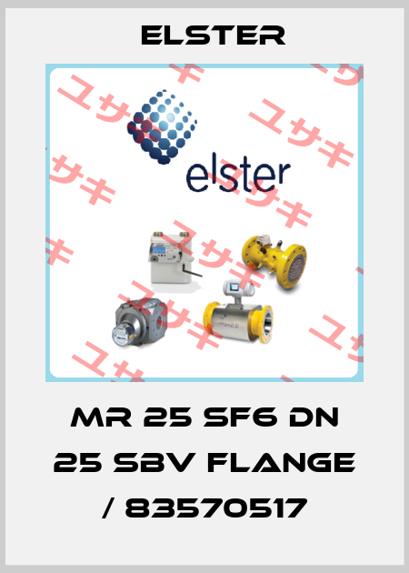 MR 25 SF6 DN 25 SBV Flange / 83570517 Elster