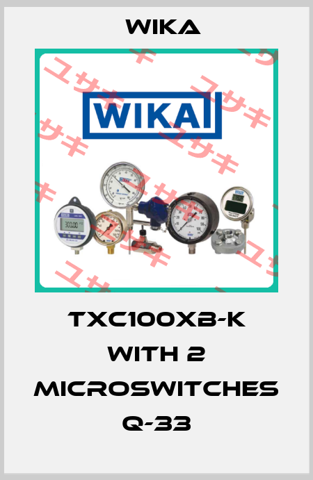 TXC100XB-K with 2 microswitches Q-33 Wika