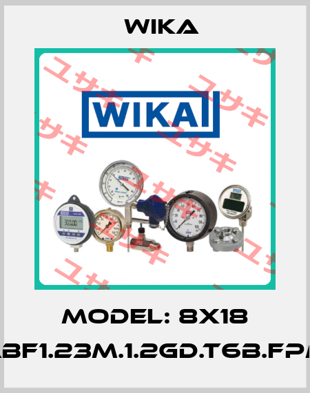 Model: 8X18 ABF1.23M.1.2GD.T6B.FPM Wika