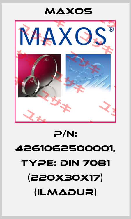 P/N: 4261062500001, Type: DIN 7081 (220x30x17) (Ilmadur) Maxos