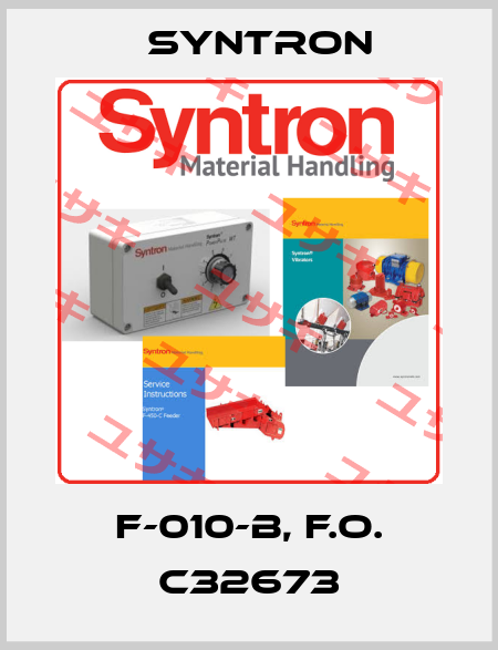 F-010-B, F.O. C32673 Syntron