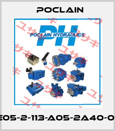 MSE05-2-113-A05-2A40-0000 Poclain