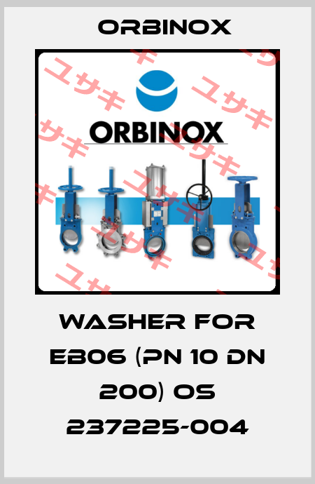 Washer for EB06 (PN 10 DN 200) OS 237225-004 Orbinox