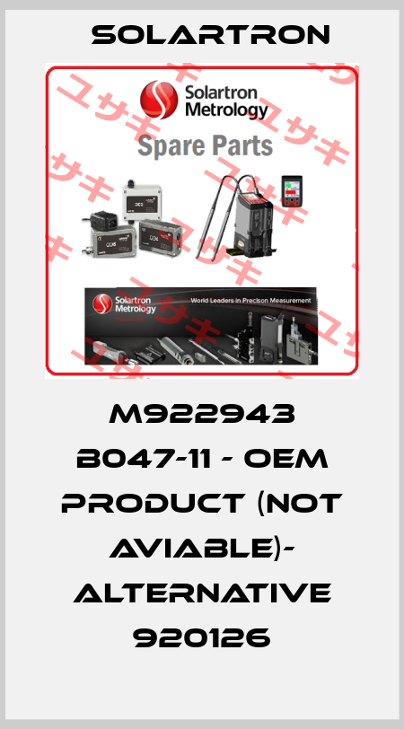 M922943 B047-11 - OEM product (not aviable)- alternative 920126 Solartron