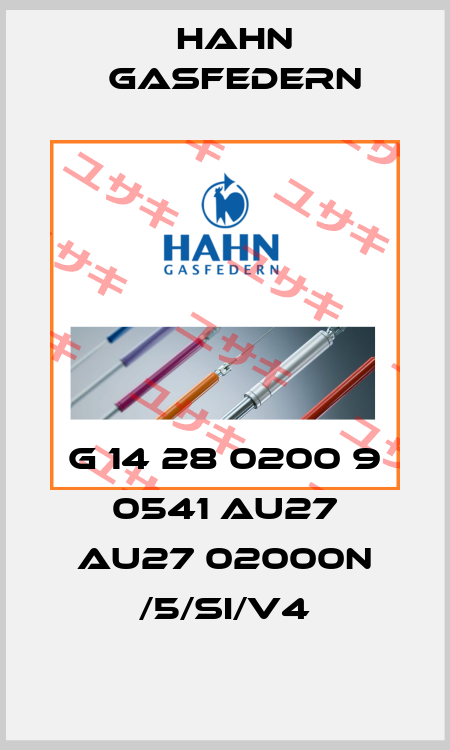 G 14 28 0200 9 0541 AU27 AU27 02000N /5/Si/V4 Hahn Gasfedern