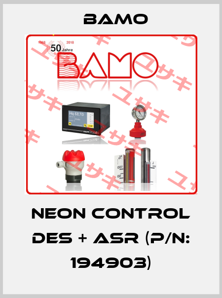 NEON CONTROL DES + ASR (P/N: 194903) Bamo