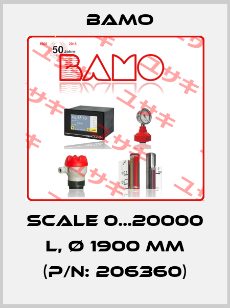 Scale 0...20000 L, Ø 1900 mm (P/N: 206360) Bamo