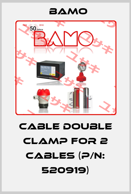 Cable double clamp for 2 cables (P/N: 520919) Bamo