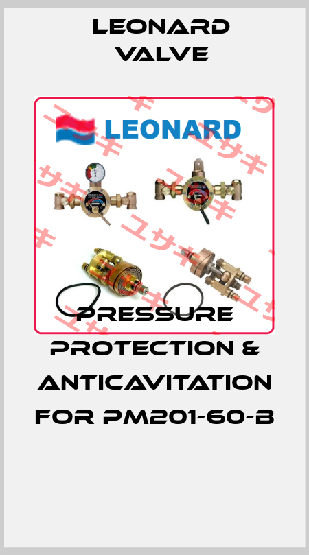 PRESSURE PROTECTION & ANTICAVITATION FOR PM201-60-B  LEONARD VALVE