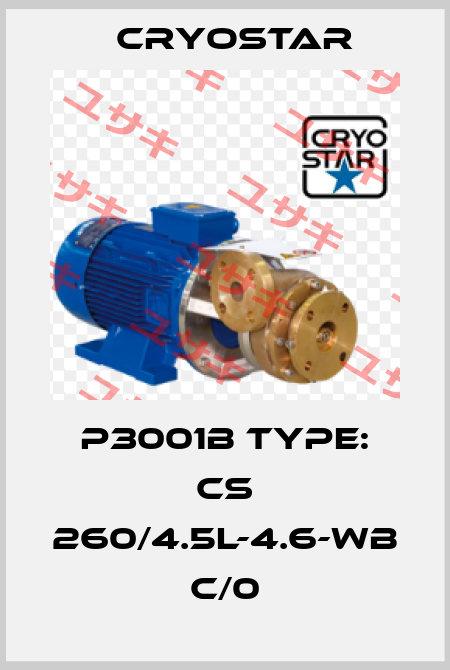 P3001B Type: CS 260/4.5L-4.6-WB C/0 CryoStar